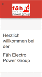 Mobile Screenshot of faeh-electro.ch